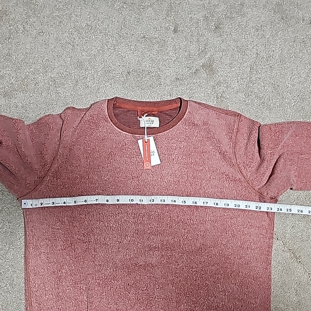 Marine layer Norfolk fleece out crew sweatshirt - Picture 6 of 8